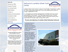 Tablet Screenshot of lambtonstreetyouthcentre.com